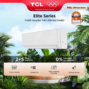 TCL Elite Series Inverter 1.0hp 1.5hp 2.0hp Air Conditioner Inverter Aircon R32 Auto Clean Aircond TAC-09CSD/XA82I TAC-12CSD/XA82I TAC-18CSD/XA82I Penyaman Udara
