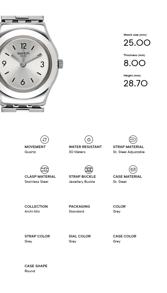 Stainless Steel Yss300g Swatch Swatch Irony Discount Swatch Watches Swatch Irony Quartz Silver