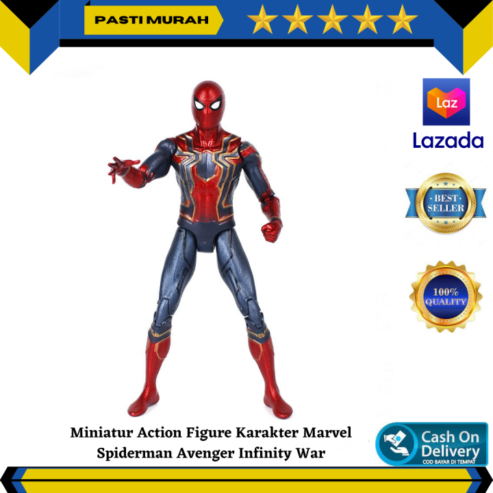 Miniatur Action Figure Karakter Marvel Spiderman Avenger Infinity
