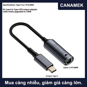 【CANAMEK】 1pcs nhanh chóng sạc cáp cho Huawei 140W phổ máy tính xách tay 5V 9V 20V DC nữ để USB C Loại C PD Power Adapter chuyển đổi