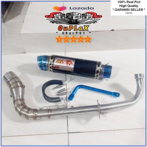 Knalpot RL Red Leo Fullset pipa cobra manifold 32 bore up Motor Supra Jupiter Vega Kharisma. dll