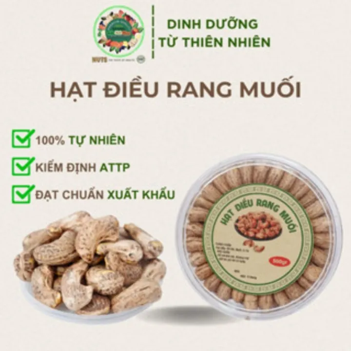 Hạt Điều Rang Muối TA Healthy - Hạt Điều Rang Muối Xếp Hộp Hình Hoa Mang Lại Nhiều Dinh Dưỡng Cao, Thơm Ngon, Người Ăn Kiêng (Hộp 500gr)