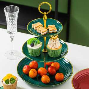 Rak Kue Susun 3 Tingkat Detachable Plate Cake Stand Display