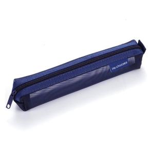 Clear Mesh Pencil Case See Through Pencil Bag Light Weight Pen Pouches Pencil Organizers Bag Travel Cosmetics Bag