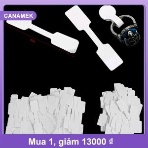 【CANAMEK】 50 100Pcs Blank price tags necklace ring jewelry labels paper stickers