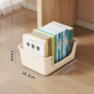 ChicLiving Storage Box Rolling Organizer Under Desk Large Capacity Durable Plastic Multi Use Home Office Classroom Rumah Tangga