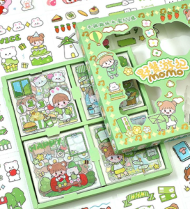 Stiker 2D Kartun Korea Lucu Sticker Dekorasi Tumbler Scrapbook