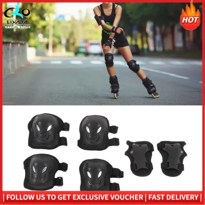 Sports Protective Gear Set Adjustable Breathable Mesh Soft Sponge Portable Knee Pad Elbow Pad for Roller Skating for Kids Adult