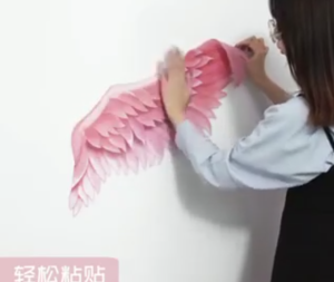 Decal dán tường tranh dán tường trăng và núi trang trí phòng khách phòng ngủ