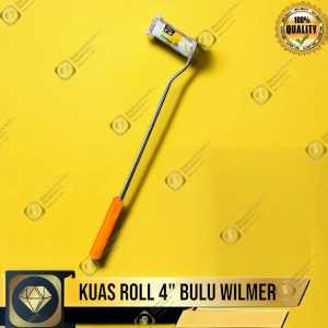 Kuas Roll Cat Kapal 4 Inch Gagang Panjang WILMER Paint Roller Kualitas TERBAIK