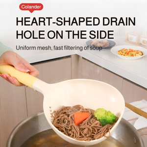 Soup Ladle Large Side-turning and Draining Spoon Nylon Dual Purpose Convenience Practicality Chef