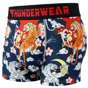 [SG BRAND] THUNDERWEAR Mens Cooling Underwear Sport Quick Dry Trunks - HIDDEN DRAGON CROUCHING TIGER