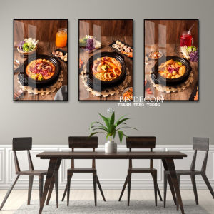 (ẢNH THẬT) Tranh treo tường mì cay 7 trang trí decor quán ăn nhanh kèm đinh