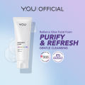 Y.O.U Radiance Glow Purifying Facial Foam | Purify Pores Refresh Skin | Gentle Cleansing 100g. 