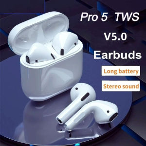 Pro5 TWS Bluetooth Earphones Wireless Headphone 5.1 Earbuds Headset With Mic Touch Control In-Ear Stereo Headset