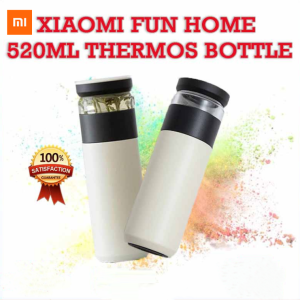 Xiaomi Fun Home 520ml Tea Water Cup Vacuum Stainless Steel Thermos Cup Big Capacity Separation Bottle For Smart Home Use