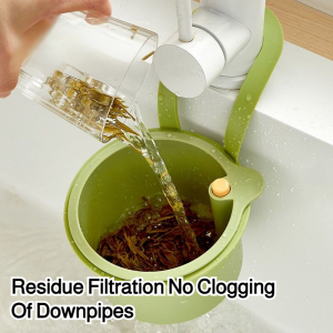 [Anti-Clogging No Dirty Hands] Push-type Multi-function Sink Hanging Basket Kitchen Press Type Anticlogging Sink Grid Kitchen Food Residue Sink Filter Hanging Basket Basin Filter Sink Kitchen Waste Filter 按压式多功能水槽挂篮