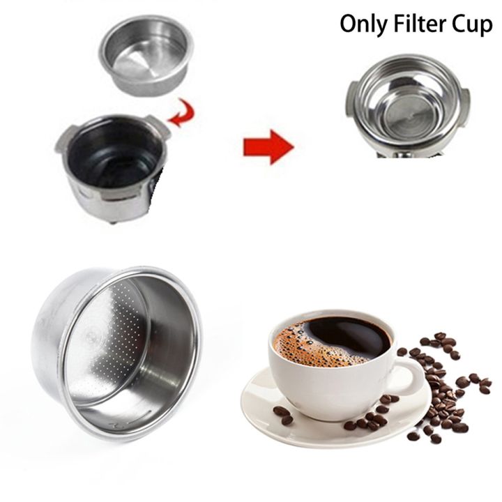 New Stainless Steel Pressurized Filter Baskets Filter Cups For Coffee