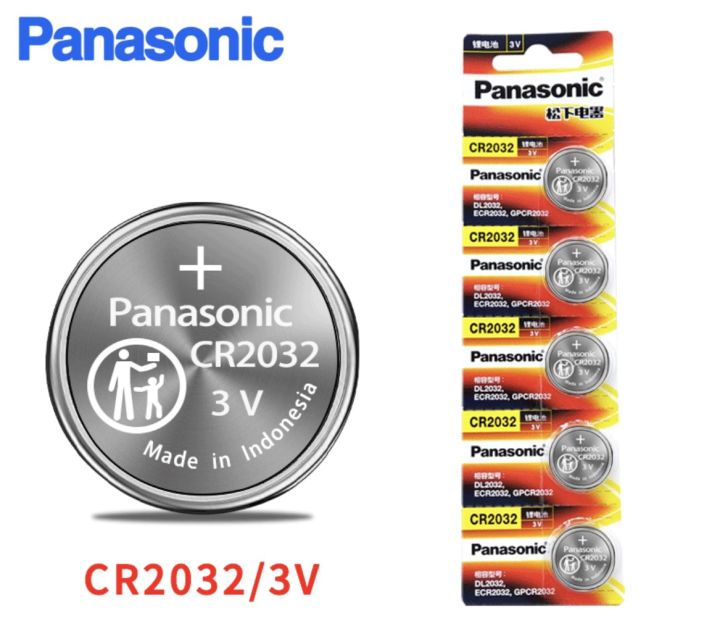 Panasonic Original CR2032 Lithium Button cell Battery CR2032 3V Battery