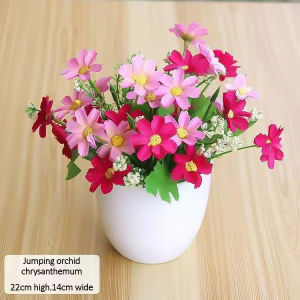 【With pot】1pc Beautifullife Fresh-keeping Artificial Bonsai No Watering Maintenance Free Fake Potted Plant Home Decor