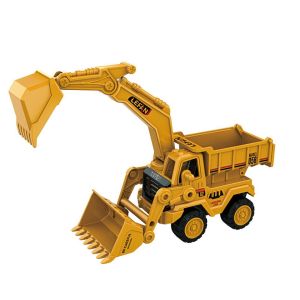 SUN ME ABS Engineering Car Toy Yellow Vehicles Toy Children Excavator Toy Fashion Classic Toy Dump Truck Model Toy Birthday Gift