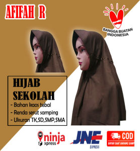 KERUDUNG INSTANT TALI SERUT PINGGIR//JILBAB SEKOLAH PAUD SD SMP SMA TERMURAH