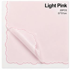 20PCS Transparent Wave Border Flower Wrapping Paper Bouquet Gift Wrap for Wedding Birthday Florist