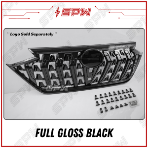Perodua Alza D27A (2022-2025) Venom Front Grill Chrome Grilles ABS Exterior Garnish Honeycomb Mesh Black Carbon Fiber Paint 2022 2023 2024 2025