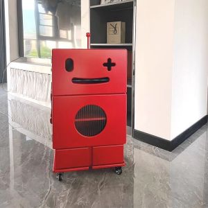 Urban Echo Creative Robot Mobile Cabinet Living Room Side Table