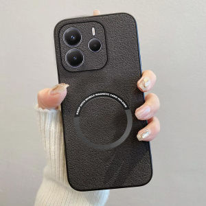 Promo Case Redmi Note 14 4G Softcase Magnetic Terbaru Luxury Leather Magsafe