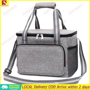 【Big Sale】 Insulated Lunch Bag Collapsible Portable Lunch Box with Adjustable Strap Lunch Cooler Tote for Work Picnic Travel 【SuperLegend】