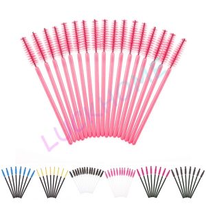 50PCS Mascara Wand Applicator Disposable Mascara Wand Eyeliner Wand Brush Eyelash Extention Bulu Mata Spoolers