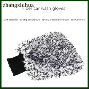 zhangxiuhua 1Pc Car Wash Microfiber Glove Wheels Wash Mitt Non-Slip Soft Easy To Cleaning Car Wheel Mitt Car Accessories