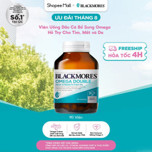 Viên Uống Dầu Cá Bổ Sung  Hỗ Trợ Cho Tim Mắt Da Blackmores Double  High Strength Lọ 90 Viên