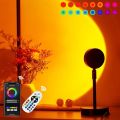 Sunset Lamp Projector with Remote&App Control, 16 Colors 360 °   Rotating Sunset Lamp for Bedroom, Solset Sunset Lamp Selfie/Photography/Party/Home/Bedroom Decor. 