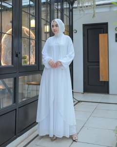 Elly fashion/Liora Dress Matt Ceruty Apk Mutiara/Dress terbaru/Gamis kondangan/Dress lebaran/Dress
