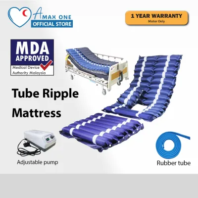 Anti-Decubitus Tube Ripple Mattress With Adjustable Pump Bedsore Prevention Tilam Angin Pesakit
