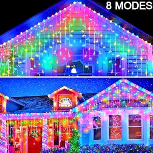 Lampu Raya 5 Meter Hair Raya Lights 158Led Led Star Moon Lights Curtain Dropping Lights In/Outdoor Hari Raya Decoration