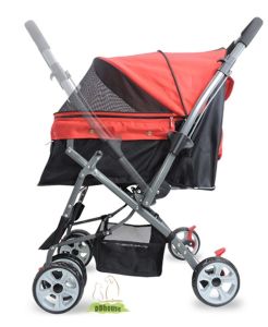 Large Pet Stroller with Reversible Handle 2 Ways Handle Pet Prams Reverse Handle Strollers Reversible Handle pet pram Dual View dog Pram pet stroller extra large size Parent-facing modular or rear-facing stroller