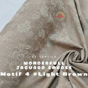 [0.5 METER] Jet Black Wolfis Diamond Jaguard Premium Abaya Arab Polos & Jet Black Emboss