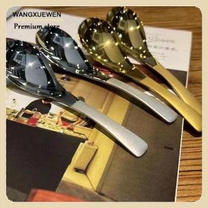 [COD] Stainless Steel Soup Spoons Home Kitchen Ladle Capacity Mirror Polished Flatware For Coffee Tableware