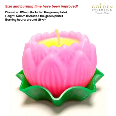 GE Candle Works Unscented Lotus Candle (M) *3 color to choose*