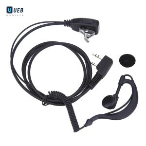 Ueblock✈ 2 PIN Earpiece Headset PTT MIC Walkie Talkie Headset with Microphone 1M Walkie Talkie Earbud Walkie Talkie Headphone for Baofeng UV5R Kenwood HYT