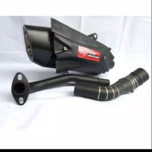 Knalpot R9 Misano black dop for NMX AEROX PCX Vario Beat Vixion Cb XRIBE GSX R15 Verza  MX dlla