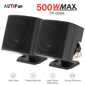 AUTOFun 2PCS Install TP-008A 500W Maximum Efficiency Tweeter Speaker Stereo Audio Mobile
