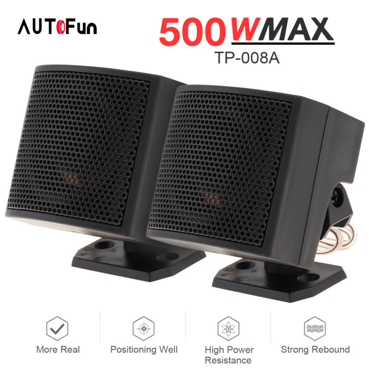 AUTOFun 1 Pasang TP-008A 500W Maksimal Efisiensi Tinggi Tweeter Speaker ...
