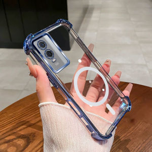 [ Shockproof ]Case For Vivo Y76 5G Y76S Phone Case 2025 New Magnetic design aesthetic Case SZ15