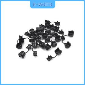 【E-WOITD】 20PC 6N-4 STRAIN BUSHING SJT 18AWG T = 0.5 ~ 1.6mm NYLON 66 Black