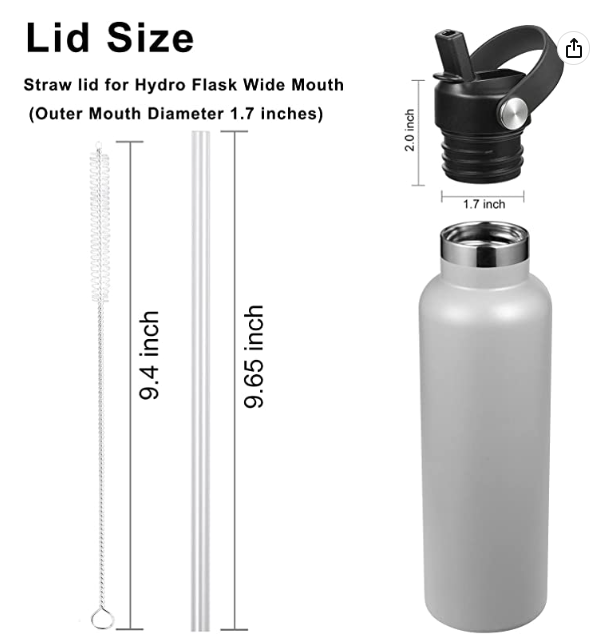 Straw Hydro Flask Spout HYDRO FLASK WIDE MOUTH FLEX STRAW LID