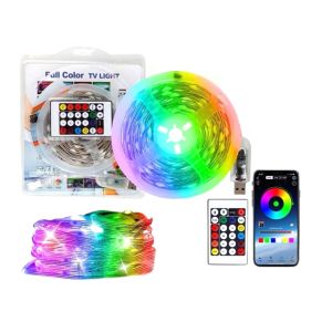Dây Đèn Led RGB Giọt Nước 16 triệu Màu điều khiển Remote 24 phím APP điện thoại Dài 10M chống nước nháy theo nhạc